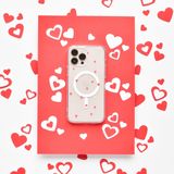 Clear MagSafe® Phone Case - Cute Hearts