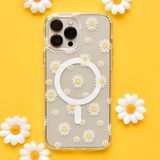 Clear MagSafe® Phone Case - Daisy