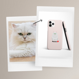 Personalised Love Heart Cat Phone Case - Choose Your Breed