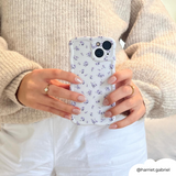 Wavy Phone Case - Ditsy Floral Periwinkle