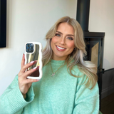 Curvy Mirror Phone Case - Cream