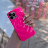 Melting Heart Phone Case - Bright Pink