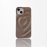 Melting Heart Phone Case - Chocolate Brown