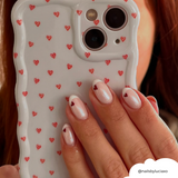 NEW - Wavy Phone Case - Mini Hearts