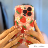 Wavy Phone Case - Berry Cute Strawberry