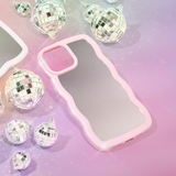 Curvy Mirror Phone Case - Pink