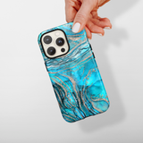 Tough Phone Case - Turquoise Crystal Agate