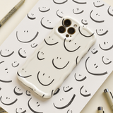 Wavy Phone Case - Smiley Doodle