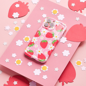 Wavy Phone Case - Berry Cute Strawberry