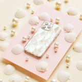 Real Natural Shell Phone Case - White