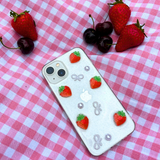 Strawberries & Bows Phone Case