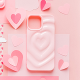 Melting Heart Phone Case - Peony Pink