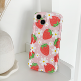 Wavy Phone Case - Berry Cute Strawberry