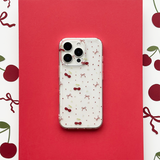 Clear Phone Case - Ditsy Bows & Cherries