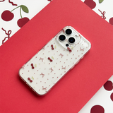 Clear Phone Case - Ditsy Bows & Cherries