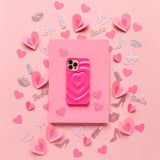 Melting Heart Phone Case - Bright Pink