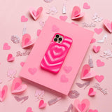 Melting Heart Phone Case - Bright Pink