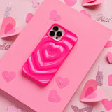 Melting Heart Phone Case - Bright Pink