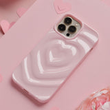 Melting Heart Phone Case - Peony Pink