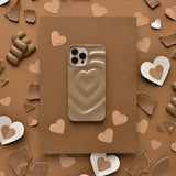 Melting Heart Phone Case - Chocolate Brown