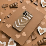 Melting Heart Phone Case - Chocolate Brown