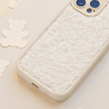 Cosy Teddy Phone Case - Cream