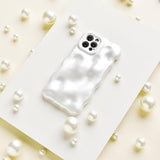 3D Pearl Phone Case - White