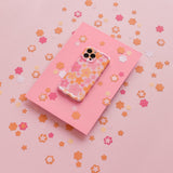 Wavy Phone Case - Pink & Orange Bloom