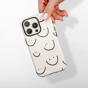 Tough Phone Case - Smiley Doodle