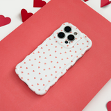 NEW - Wavy Phone Case - Mini Hearts