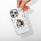 Patterned Personalised Polaroid Partner Phone Case - Upload Your Photo