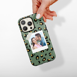 Patterned Personalised Polaroid Partner Phone Case - Upload Your Photo