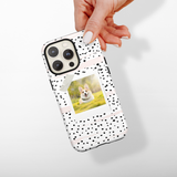 Patterned Personalised Polaroid Dog Phone Case - Upload Your Photo