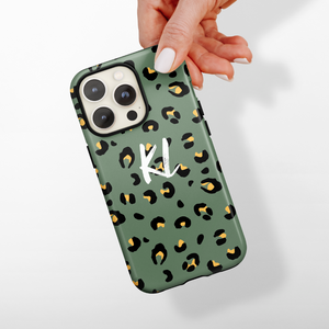 Personalised Phone Case - Khaki Leopard