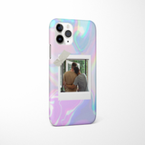 Patterned Personalised Polaroid Partner Phone Case - Upload Your Photo