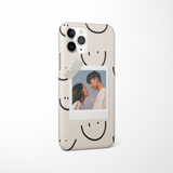 Patterned Personalised Polaroid Partner Phone Case - Upload Your Photo