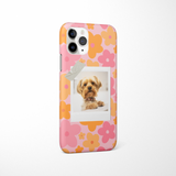 Patterned Personalised Polaroid Dog Phone Case - Upload Your Photo