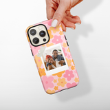 Patterned Personalised Polaroid Partner Phone Case - Upload Your Photo