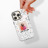 Patterned Personalised Polaroid Bestie Phone Case - Upload Your Photo