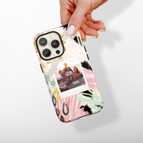 Patterned Personalised Polaroid Bestie Phone Case - Upload Your Photo