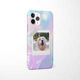 Patterned Personalised Polaroid Dog Phone Case - Upload Your Photo