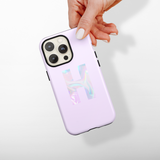 Personalised Single Initial Phone Case - Holo Bubble