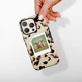 Patterned Personalised Polaroid Dog Phone Case - Upload Your Photo