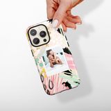 Patterned Personalised Polaroid Partner Phone Case - Upload Your Photo