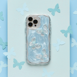 Shimmer Blue Butterflies Phone Case