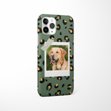 Patterned Personalised Polaroid Dog Phone Case - Upload Your Photo