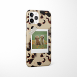 Patterned Personalised Polaroid Dog Phone Case - Upload Your Photo