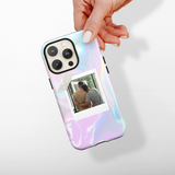 Patterned Personalised Polaroid Partner Phone Case - Upload Your Photo