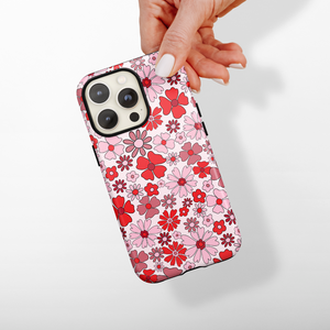 Tough Phone Case - Retro Flowers