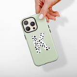 Personalised Single Initial Phone Case - Monochrome Spots